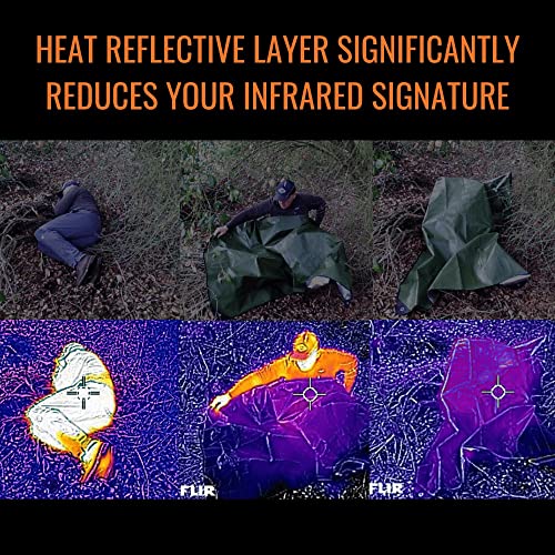 Arcturus All-Weather Outdoor Survival Blanket, Thermal Emergency Blanket, Reflective Heat Tarp with Grommets, Lightweight for Camping, Backpacking, Hiking & Emergency Car Kits, Desert Camo, 60x82in - color: Desert Camo