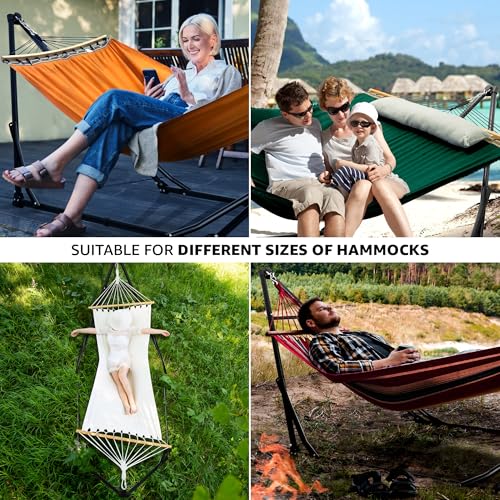 Tranquillo Unity Adjustable Hammock Stand; Premium Quality, 800 lbs Capacity, 30-Second Easy Setup, Durable Steel Frame, Pre-Assembled and Portable for Indoor & Outdoor Use, Emerald Green - color: 4. Emerald Green, size: Large
