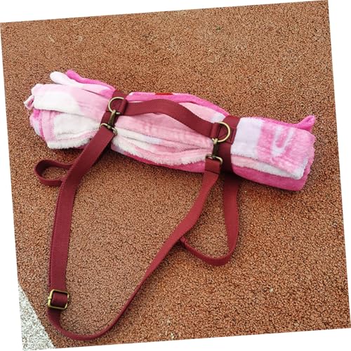 Beavorty Picnic Blanket Carry Strap Elastic Sturdy Polyester Binding Strap with Handle for Outdoor Travel and Yoga Mat Carrying