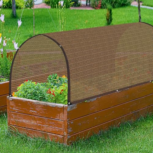 80% Shade Cloth -4x12FT Sunblock Net with Grommet,Lightweight and Durable UV Protection,Shade Cloth for Garden Patio Pergola Balcony Plants Greenhouse Dog Kennel Chicken Coop Outdoor - size: 4X12FT