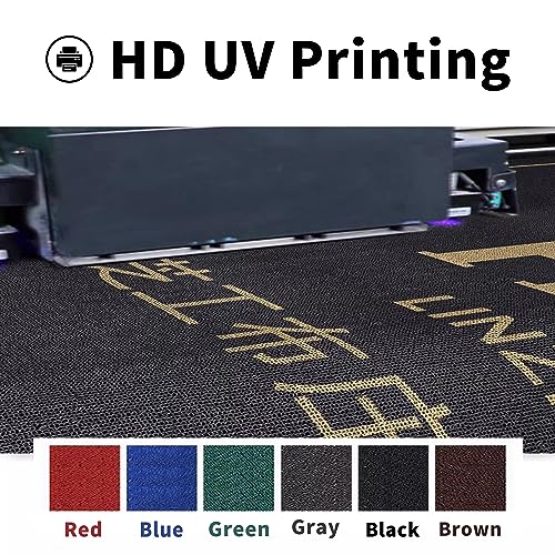 Commercial Floor Mat Personalized Area Rug Any Size Color Logo Shape Pattern Indoor and Outdoor Washable Entrance Mat Entryway Welcome Non-Slip Mat Durable Wear Resistance Rug - color: Brown, size: 4'x2'/120x60cm
