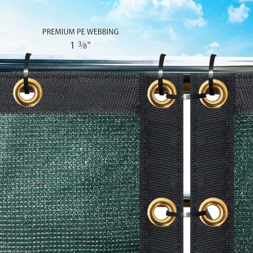 Houssity Green 6' x 1' Fence Privacy Screen Cover Panel Shade Cloth Fabric for Chain Link Fence Patio Pool Driveway Walkway Construction Project Playground Outdoor Events - color: Green, size: 6' x 1'