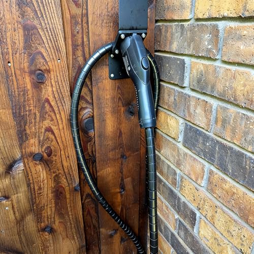 EV Charger Cable Protector 26FT, 7/8 inch Car Charging Cable Flexible Wire Covers Cord Protectors- Durable and Anti-Wear, Prevents Pet Chewing, Door Crush, and Concrete Scratches