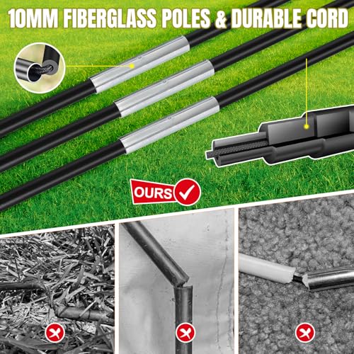Pro-Grade Kids Backyard Soccer Goal, Tear-Resistant 5-Layer Polyester Soccer Net & 10mm Poles for Maximum Durability, 4x3ft/6x4ft/7x5ft, Pop Up Portable Soccer Training Equipment Set with Size 4 Ball - size: 6 ft x 4ft, style: Yellow