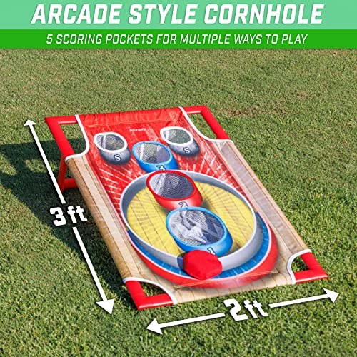 GoSports 3 x 2 ft Arcade Cornhole Game - Portable Bean Bag Toss Game - style: Arcade Cornhole
