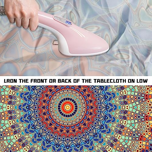 Round Fitted Tablecloth with Elastic Round Outdoor Tablecloths Round Elastic Tablecloth for Tables Waterproof Wipeable Table Cover for Picnic,Camping,Dinner (48''-52'') - color: Blue, size: 52" (Round)