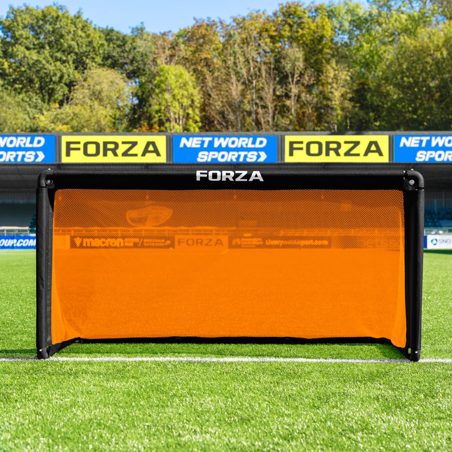 FORZA POD Goal Lite | Lightweight ALU40 Portable Soccer Goal – Assembles in Seconds – Perfect for Training, Matches & Backyard Play – Sizes: 4ft, 5ft & 6ft - color: Orange, size: 6 x 3