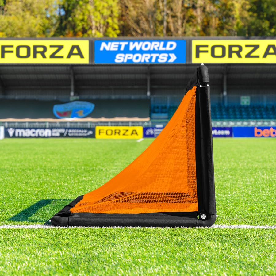 FORZA POD Goal Lite | Lightweight ALU40 Portable Soccer Goal – Assembles in Seconds – Perfect for Training, Matches & Backyard Play – Sizes: 4ft, 5ft & 6ft - color: Orange, size: 4 x 2