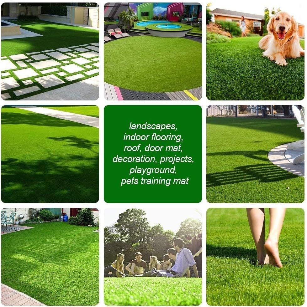 Petgrow Customized Sizes Artificial Grass Turf 3FTX10FT(30 Square FT) - Indoor Outdoor Garden Lawn Landscape Balcony Synthetic Turf Mat - Thick Fake Grass Pet Pad - size: 3 x 10 Feet
