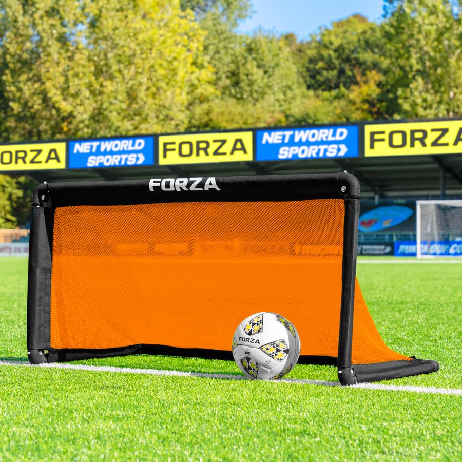 FORZA POD Goal Lite | Lightweight ALU40 Portable Soccer Goal – Assembles in Seconds – Perfect for Training, Matches & Backyard Play – Sizes: 4ft, 5ft & 6ft - color: Orange, size: 4 x 2
