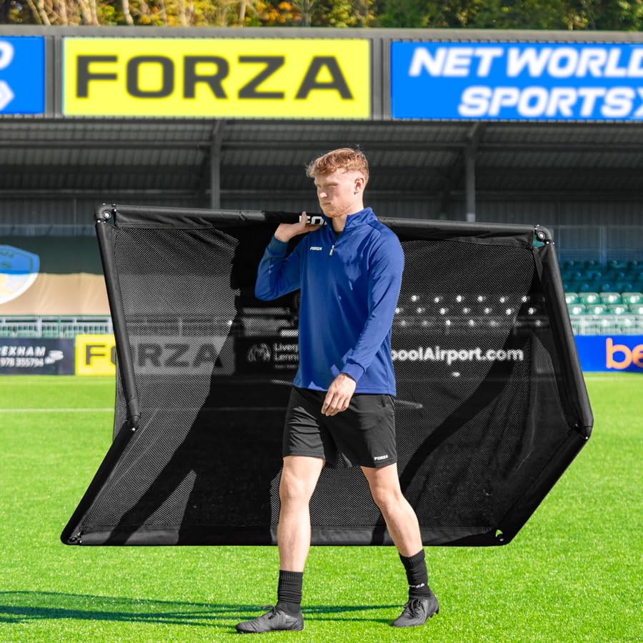 FORZA POD Goal Lite | Lightweight ALU40 Portable Soccer Goal – Assembles in Seconds – Perfect for Training, Matches & Backyard Play – Sizes: 4ft, 5ft & 6ft - color: Black, size: 6 x 3