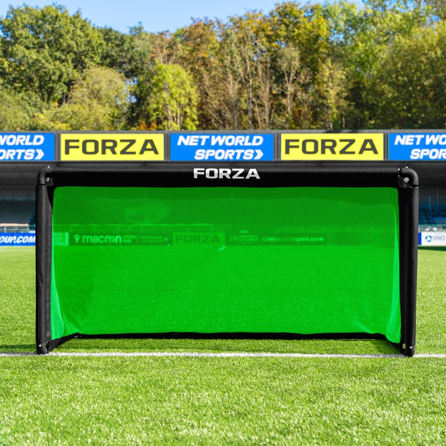 FORZA POD Goal Lite | Lightweight ALU40 Portable Soccer Goal – Assembles in Seconds – Perfect for Training, Matches & Backyard Play – Sizes: 4ft, 5ft & 6ft - color: Fluro Green, size: 6 x 3
