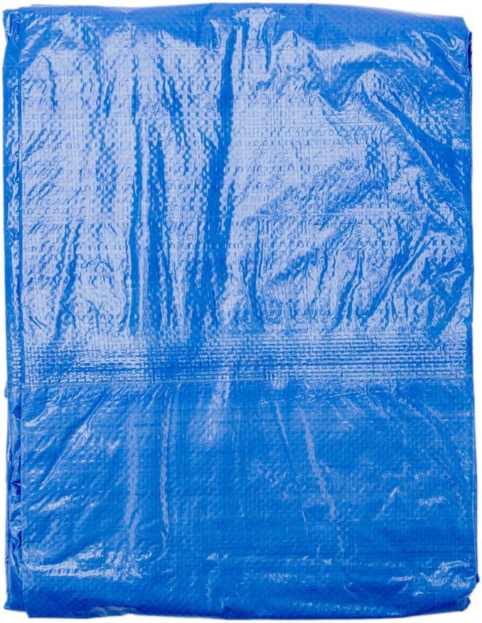 Grizzly Tarps by B-Air 14' x 30' Large Multi-Purpose Waterproof Heavy Duty Poly Tarp with Grommets Every 36", 8x8 Weave, 5 Mil Thick, for Home, Boats, Cars, Camping, Protective Cover, Blue - size: 14x30