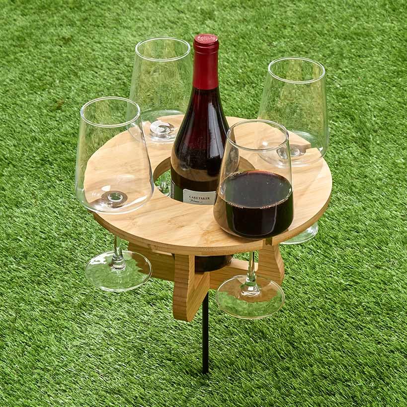 The Lakeside Collection Outdoor Wine or Beer Picnic Table - Beer - style: Beer