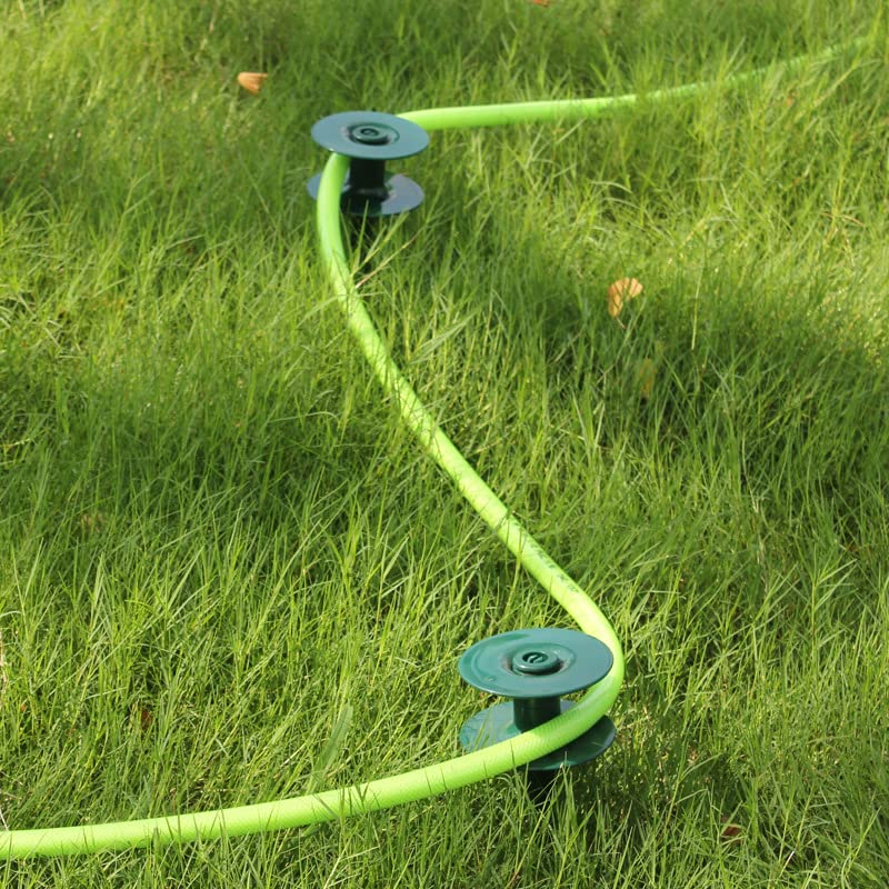 Coloch 6 Pack Hose Guard Stake, 10 Inch Garden Hose Guide Spike Zinced Metal Spike with Heavy Spin Top, Keep Garden Hose Out of Flower Beds for Plant Protection, Greenhouse, Yard Lawn