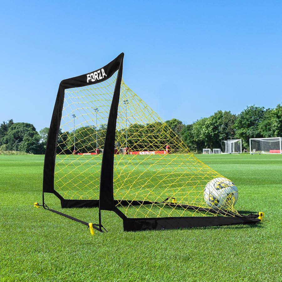 FORZA Square Pop-Up Soccer Goal [4 Sizes] | Portable Goal Posts for Kids Shooting Practice - Pop-Up in Minutes | Single or Pair of Goals - size: 4ft x 3ft, style: Pair