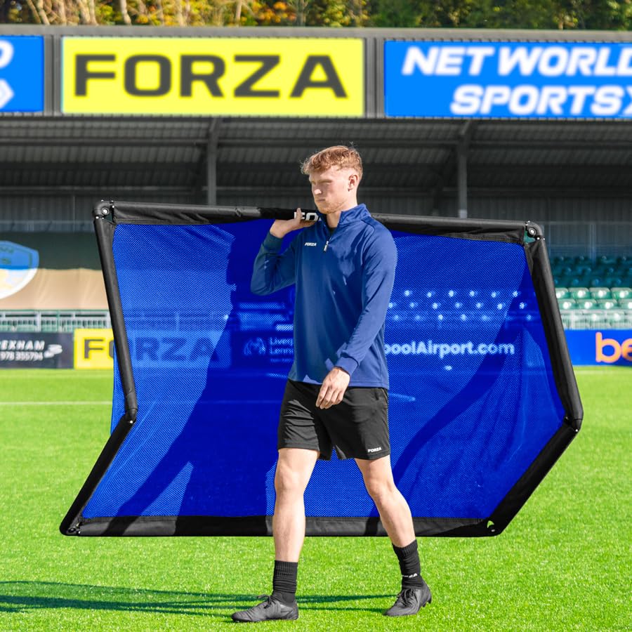 FORZA POD Goal Lite | Lightweight ALU40 Portable Soccer Goal – Assembles in Seconds – Perfect for Training, Matches & Backyard Play – Sizes: 4ft, 5ft & 6ft - color: Electric Blue, size: 6 x 3