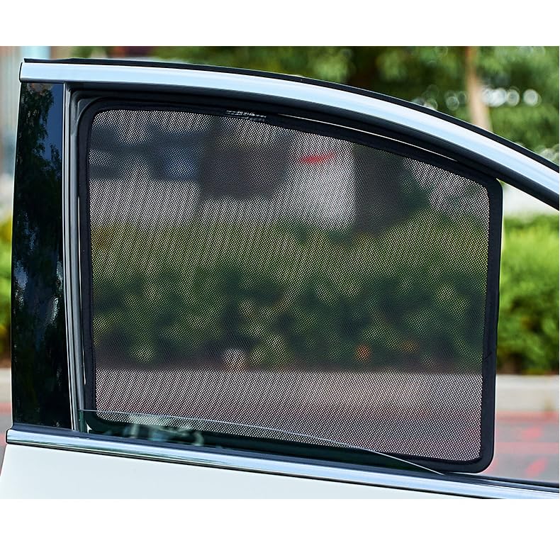 Car Sunshades for Tesla Model S 2012, Windshield Breathable Portable Visor Sunproof UV Rays Privacy Protection Blocking Mosquito,A/7PCS - color: A/7pcs