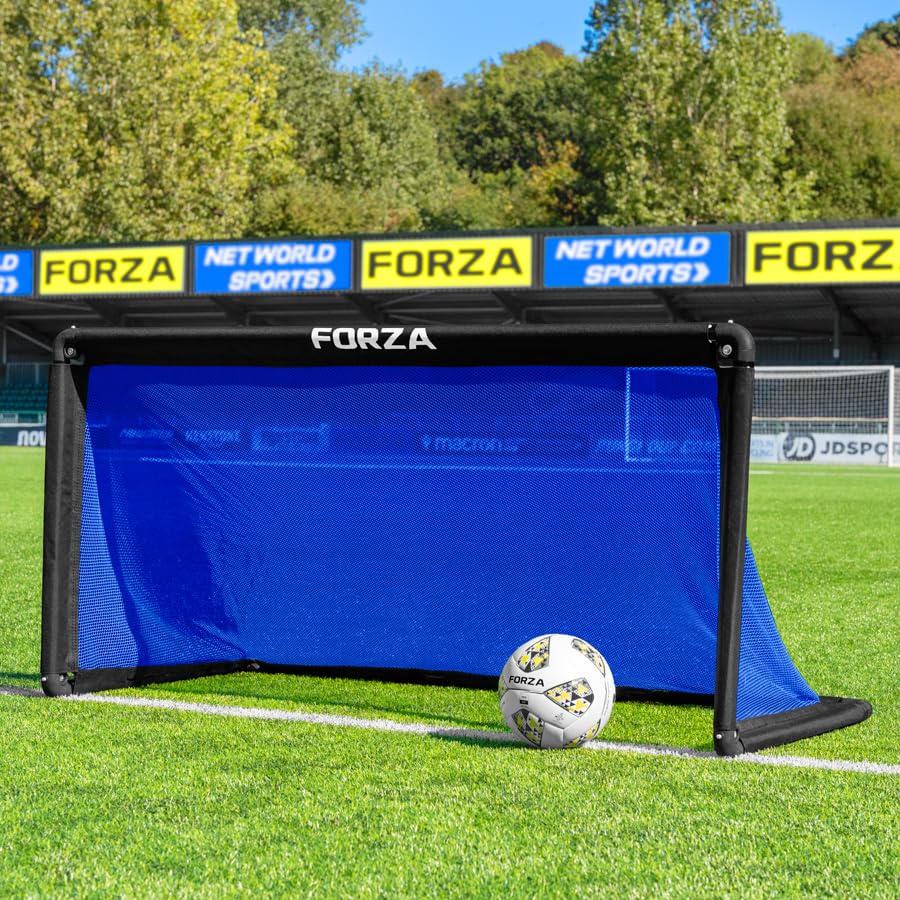 FORZA POD Goal Lite | Lightweight ALU40 Portable Soccer Goal – Assembles in Seconds – Perfect for Training, Matches & Backyard Play – Sizes: 4ft, 5ft & 6ft - color: Electric Blue, size: 5 x 2.5