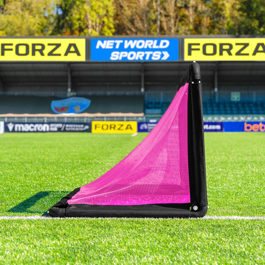 FORZA POD Goal Lite | Lightweight ALU40 Portable Soccer Goal – Assembles in Seconds – Perfect for Training, Matches & Backyard Play – Sizes: 4ft, 5ft & 6ft - color: Pink, size: 4 x 2