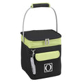 Picnic at Ascot Personalized Monogrammed 4 Bottle Insulated Wine Tote- Collapsible Multi Purpose Cooler - style: Letter - O