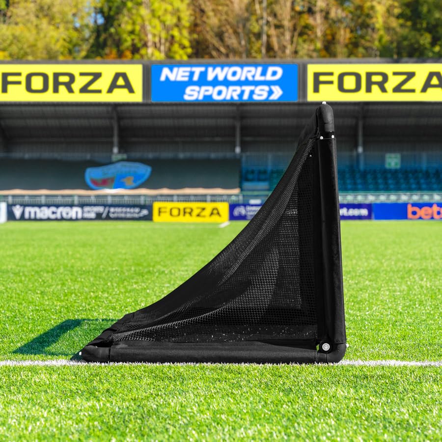FORZA POD Goal Lite | Lightweight ALU40 Portable Soccer Goal – Assembles in Seconds – Perfect for Training, Matches & Backyard Play – Sizes: 4ft, 5ft & 6ft - color: Black, size: 4 x 2