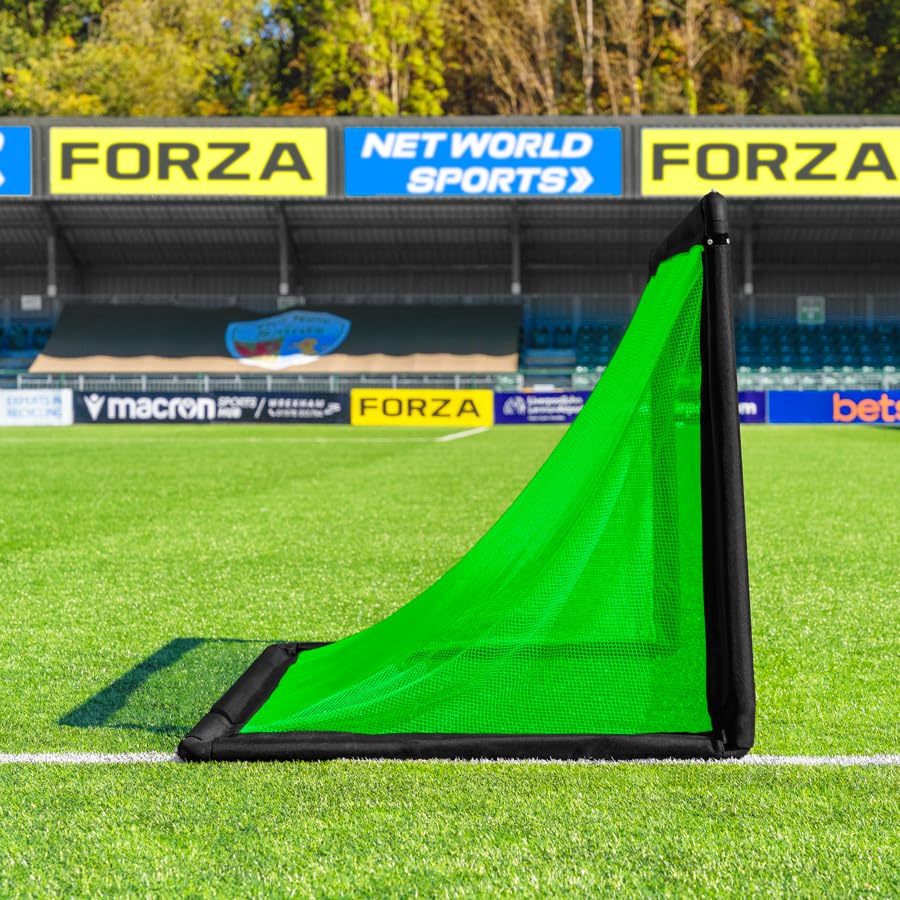 FORZA POD Goal Lite | Lightweight ALU40 Portable Soccer Goal – Assembles in Seconds – Perfect for Training, Matches & Backyard Play – Sizes: 4ft, 5ft & 6ft - color: Fluro Green, size: 6 x 3