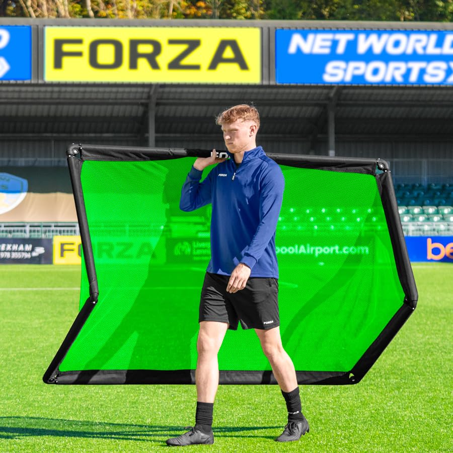 FORZA POD Goal Lite | Lightweight ALU40 Portable Soccer Goal – Assembles in Seconds – Perfect for Training, Matches & Backyard Play – Sizes: 4ft, 5ft & 6ft - color: Fluro Green, size: 6 x 3