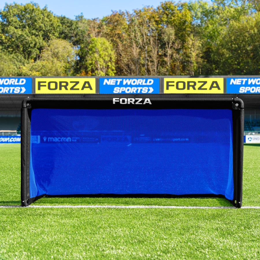 FORZA POD Goal Lite | Lightweight ALU40 Portable Soccer Goal – Assembles in Seconds – Perfect for Training, Matches & Backyard Play – Sizes: 4ft, 5ft & 6ft - color: Electric Blue, size: 6 x 3