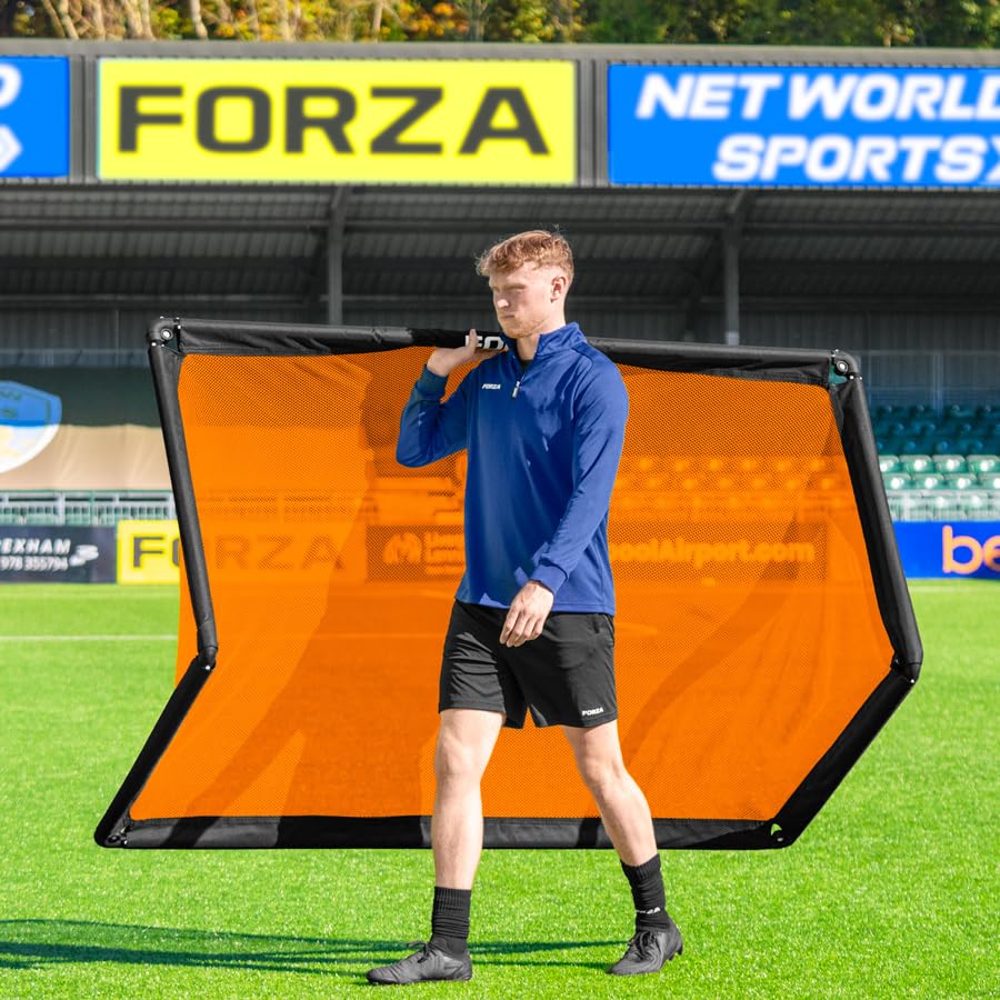 FORZA POD Goal Lite | Lightweight ALU40 Portable Soccer Goal – Assembles in Seconds – Perfect for Training, Matches & Backyard Play – Sizes: 4ft, 5ft & 6ft - color: Orange, size: 6 x 3