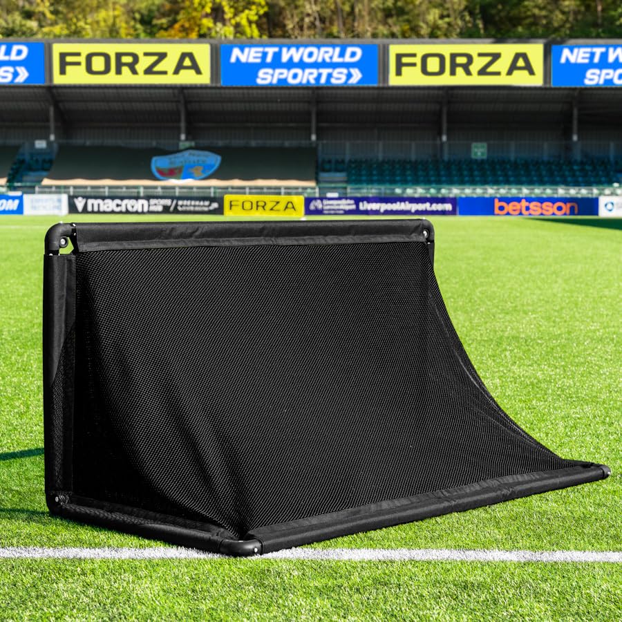 FORZA POD Goal Lite | Lightweight ALU40 Portable Soccer Goal – Assembles in Seconds – Perfect for Training, Matches & Backyard Play – Sizes: 4ft, 5ft & 6ft - color: Black, size: 5 x 2.5