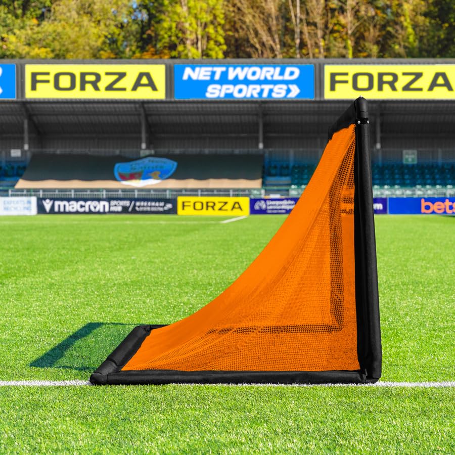 FORZA POD Goal Lite | Lightweight ALU40 Portable Soccer Goal – Assembles in Seconds – Perfect for Training, Matches & Backyard Play – Sizes: 4ft, 5ft & 6ft - color: Orange, size: 5 x 2.5