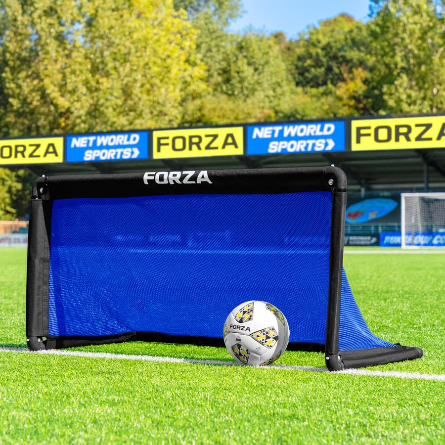 FORZA POD Goal Lite | Lightweight ALU40 Portable Soccer Goal – Assembles in Seconds – Perfect for Training, Matches & Backyard Play – Sizes: 4ft, 5ft & 6ft - color: Electric Blue, size: 4 x 2