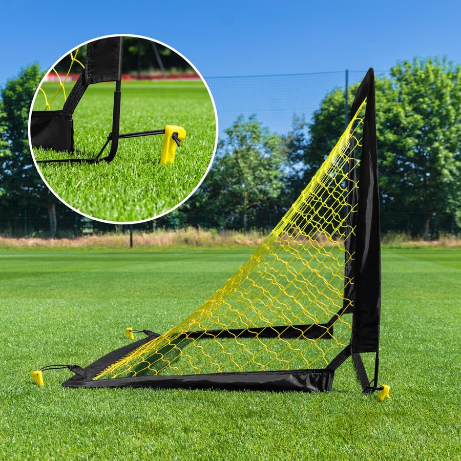 FORZA Square Pop-Up Soccer Goal [4 Sizes] | Portable Goal Posts for Kids Shooting Practice - Pop-Up in Minutes | Single or Pair of Goals - size: 4ft x 3ft, style: Single
