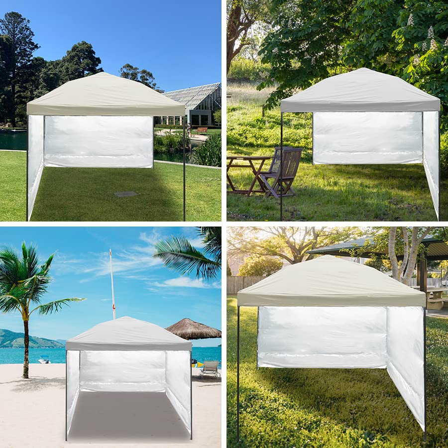 Canopy SunWall, 10x10ft Pop Up Canopy Sidewall for Instant Canopy Tent Gazebos, 1 Pack Sidewall Only Red - color: Red