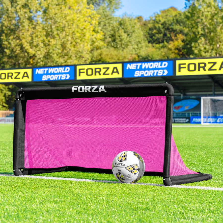 FORZA POD Goal Lite | Lightweight ALU40 Portable Soccer Goal – Assembles in Seconds – Perfect for Training, Matches & Backyard Play – Sizes: 4ft, 5ft & 6ft - color: Pink, size: 4 x 2