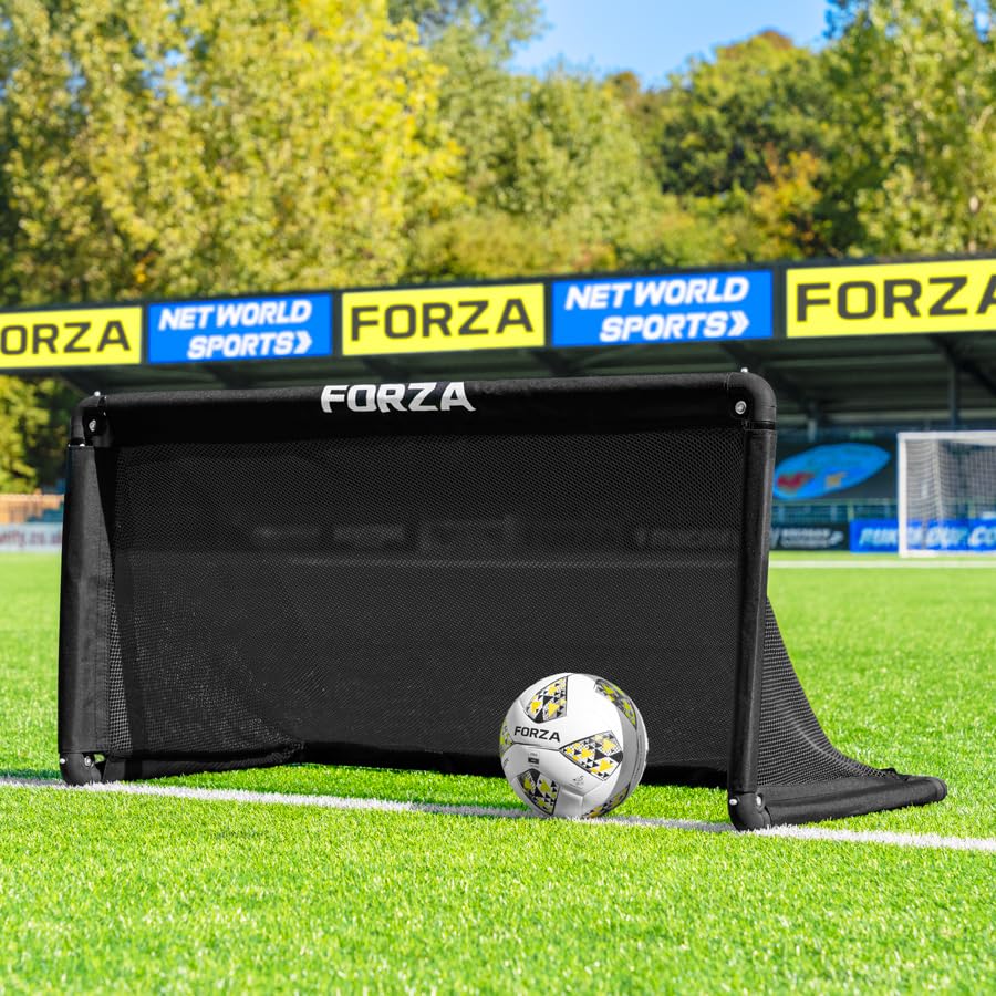 FORZA POD Goal Lite | Lightweight ALU40 Portable Soccer Goal – Assembles in Seconds – Perfect for Training, Matches & Backyard Play – Sizes: 4ft, 5ft & 6ft - color: Black, size: 4 x 2