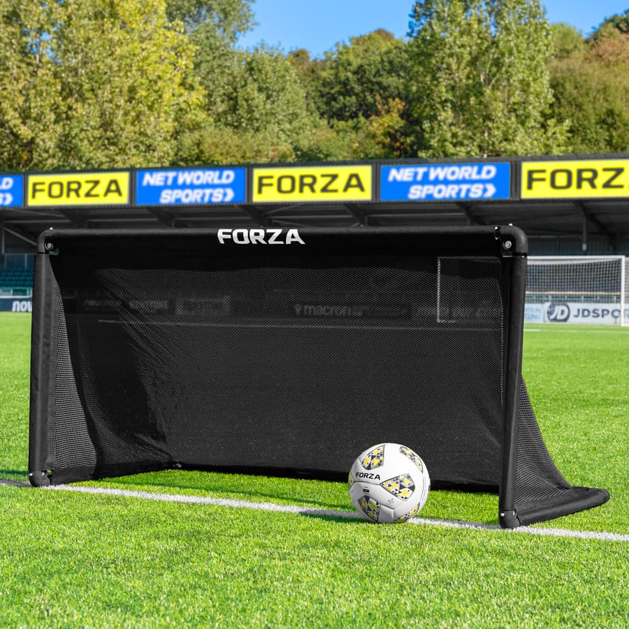 FORZA POD Goal Lite | Lightweight ALU40 Portable Soccer Goal – Assembles in Seconds – Perfect for Training, Matches & Backyard Play – Sizes: 4ft, 5ft & 6ft - color: Black, size: 5 x 2.5