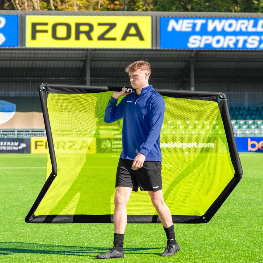 FORZA POD Goal Lite | Lightweight ALU40 Portable Soccer Goal – Assembles in Seconds – Perfect for Training, Matches & Backyard Play – Sizes: 4ft, 5ft & 6ft - color: Fluro Yellow, size: 6 x 3
