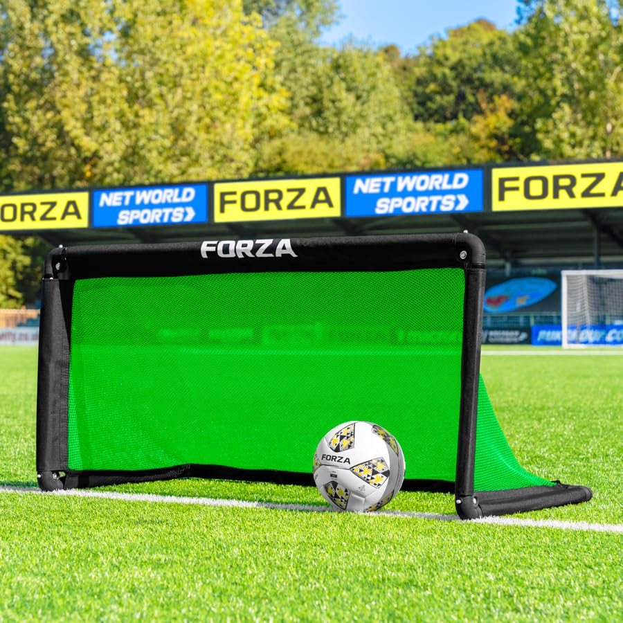 FORZA POD Goal Lite | Lightweight ALU40 Portable Soccer Goal – Assembles in Seconds – Perfect for Training, Matches & Backyard Play – Sizes: 4ft, 5ft & 6ft - color: Fluro Green, size: 4 x 2