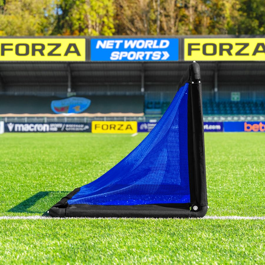 FORZA POD Goal Lite | Lightweight ALU40 Portable Soccer Goal – Assembles in Seconds – Perfect for Training, Matches & Backyard Play – Sizes: 4ft, 5ft & 6ft - color: Electric Blue, size: 4 x 2